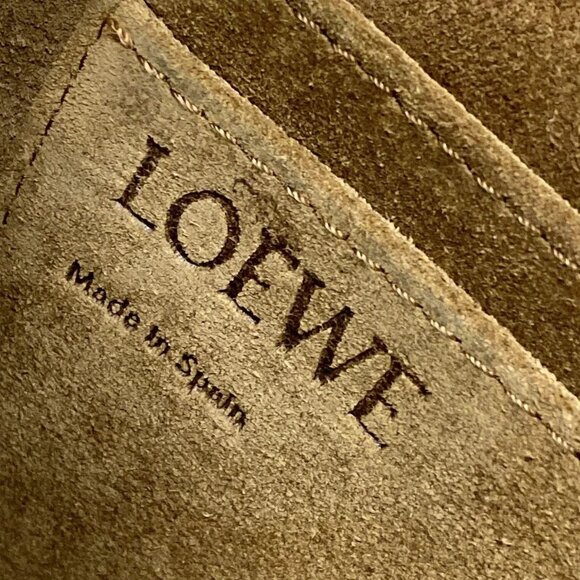 LOEWE Mini Gate Bag - Raspberry Wine Soft Grain Calfskin Shoulder Bag - Picture 9 of 15